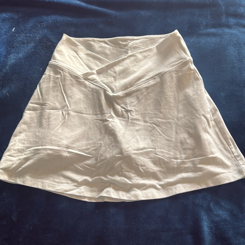 Victoria’s Secret PINK Skort Size L Active White High Waisted V Crossover